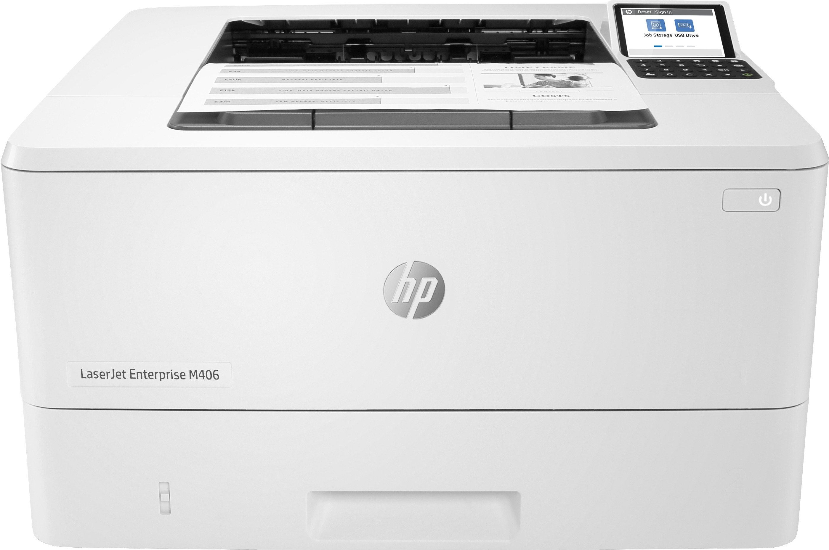 Impresora LaserJet Enterprise HP SFP M406DN